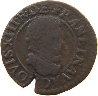 FRANCE DOUBLE TOURNOIS 1613 D LOUIS XIII. (1610–1643) #c083 0491 - 1610-1643 Louis XIII The Just