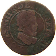 FRANCE DOUBLE TOURNOIS 1615 LOUIS XIII. (1610–1643) #a093 0511 - 1610-1643 Luigi XIII Il Giusto