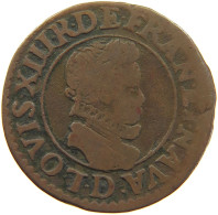 FRANCE DOUBLE TOURNOIS 1611 D LOUIS XIII. (1610–1643) #c034 0221 - 1610-1643 Luigi XIII Il Giusto