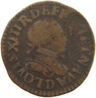 FRANCE DOUBLE TOURNOIS 1613 D LOUIS XIII. (1610–1643) #c034 0209 - 1610-1643 Louis XIII The Just