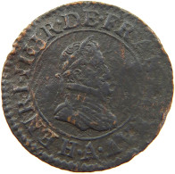 FRANCE DOUBLE TOURNOIS 1599 HENRI IV. (1589-1610) #a015 0545 - 1589-1610 Henry IV The Great