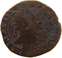 FRANCE DOUBLE TOURNOIS  Henri III. (1574-1589) OFF-CENTER #s012 0295 - 1574-1589 Heinrich III.