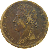 FRANCE COLONIES 10 CENTIMES 1827 H Charles X. (1824-1830) #t120 0395 - Colonie Francesi (1817-1844)