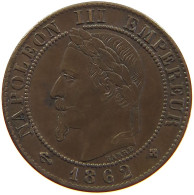 FRANCE CENTIME 1862 BB Napoleon III. (1852-1870) #t016 0229 - 1 Centime