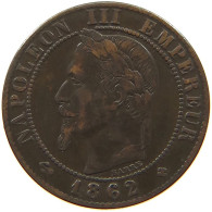 FRANCE CENTIME 1862 BB Napoleon III. (1852-1870) #c084 0407 - 1 Centime