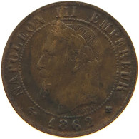 FRANCE CENTIME 1862 BB Napoleon III. (1852-1870) #a086 0139 - 1 Centime