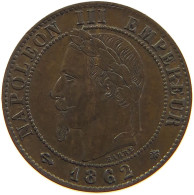 FRANCE CENTIME 1862 A Napoleon III. (1852-1870) #t001 0475 - 1 Centime