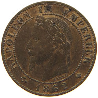 FRANCE CENTIME 1862 A Napoleon III. (1852-1870) #c001 0213 - 1 Centime