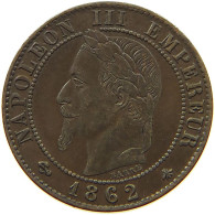 FRANCE CENTIME 1862 A Napoleon III. (1852-1870) #a015 0171 - 1 Centime