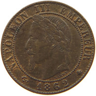 FRANCE CENTIME 1862 A Napoleon III. (1852-1870) #a015 0177 - 1 Centime