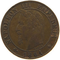 FRANCE CENTIME 1861 A Napoleon III. (1852-1870) #a086 0141 - 1 Centime