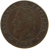 FRANCE CENTIME 1862 BB Napoleon III. (1852-1870) #a015 0175 - 1 Centime