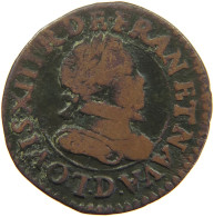 FRANCE CHATEAU RENAUD DOUBLE TOURNOIS  LOUIS XIII. (1610–1643) #c034 0211 - 1610-1643 Louis XIII The Just