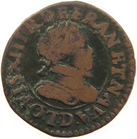 FRANCE CHATEAU RENAUD DOUBLE TOURNOIS  LOUIS XIII. (1610–1643) #c034 0211 - 1610-1643 Louis XIII Le Juste