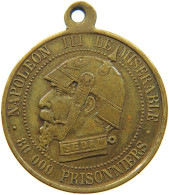 FRANCE MEDAL 1870 Napoleon III. (1852-1870) SATIRIQUE MEDAL 80000 PRISONERS #c002 0191 - Andere & Zonder Classificatie