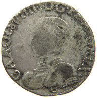 FRANCE TESTON 1560 K CHARLES IX. (1560-1574) #t156 0363 - 1560-1574 Charles IX