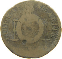 FRANCE SOL AN II  #c035 0015 - 1792-1804 Primera República 