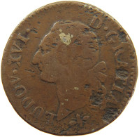 FRANCE SOL 1786 D Louis XVI (1774-1793) OVERSTRUCK 10 ON HEAD #c061 0113 - 1774-1791 Louis XVI