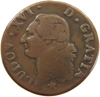 FRANCE SOL 1782 AIX Louis XVI (1774-1793) #a059 0323 - 1774-1791 Luis XVI