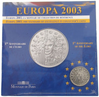 FRANCE SET 2003 1ST ANIVERSARY OF EURO #bs15 0029 - Sonstige & Ohne Zuordnung