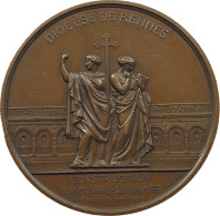 FRANCE RENNES MEDAL 1856 Napoleon III. (1852-1870), OUDINE, DIOCÉSE DE RENNES #tm2 0479 - Autres & Non Classés