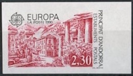 Europa CEPT 1990 Andorre Français - Andorra Y&T N°388a - Michel N°409U *** - 2,30f EUROPA - Non Dentelé - 1990