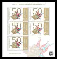Turkey 2023 Mih. 4746 Diplomatic Relations With Qatar (M/S) MNH ** - Neufs