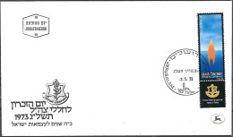 Israel 1973 FDC Memorial Day Israel 25th Anniversary Military [ILT1619] - FDC