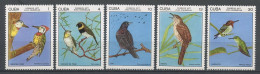 CUBA 1977 N° 1987/1991 ** Neufs MNH Superbes C 7.50 € Faune Oiseaux Birds Xiphidiopicus Tiaris Mellisuga Helenae Animaux - Ongebruikt