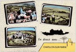 MARNE CHATILLON SUR MARNE CARTE MULTI VUES - Châtillon-sur-Marne