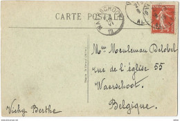 8Eb-450: WAERSCHOOT 6-7 19 VI _19 : Noodstempel [aankomst][onvolledig Jaar CP: VICHY Terrasse.. - Fortuna (1919)