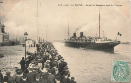 FRANCE - Le Havre - Entrée Du Transatlantique La Touraine - Animé - Carte Postale Ancienne - Port