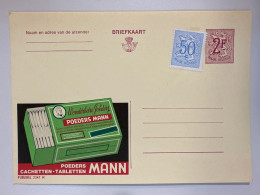 Belgique Postal Stationery Card POEDERS MANN CACHETTEN-TABLETTEN Pharmacy - Pharmazie