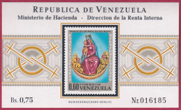 Venezuela Block 20 Postfrisch, Religiöse Motive ( Nr. 1921) - Gemälde