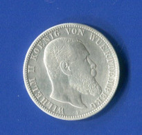 2  Mark  Wuettemberg  1906 - 2, 3 & 5 Mark Plata