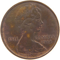 GAMBIA PENNY 1966 Elizabeth II. (1952-2022) #c071 0527 - Gambie