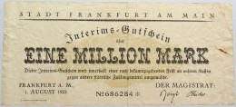 FRANKFURT MILLION MARK 1923  #alb015 0305 - 1 Miljoen Mark