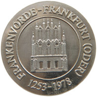 FRANKFURT AN ODER MEDAILLE 1978  #tm3 0483 - Autres & Non Classés