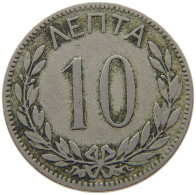 GREECE 10 LEPTA 1894 A George I. (1863-1913) #s073 0023 - Grèce