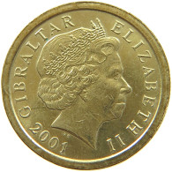 GIBRALTAR POUND 2001 Elizabeth II. (1952-2022) #s020 0337 - Gibilterra