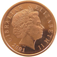 GIBRALTAR PENNY 2001 Elizabeth II. (1952-2022) #s023 0329 - Gibraltar