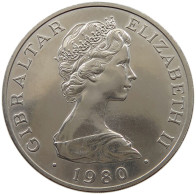 GIBRALTAR CROWN 1980 Elizabeth II. (1952-2022) #a096 0287 - Gibilterra