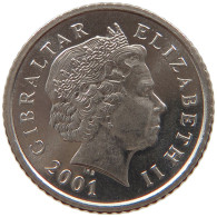 GIBRALTAR 5 PENCE 2001 Elizabeth II. (1952-2022) #s028 0245 - Gibraltar