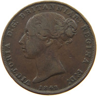 GIBRALTAR 2 QUARTS 1842 Victoria 1837-1901 #t112 0099 - Gibraltar