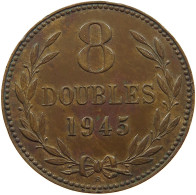 GUERNSEY 8 DOUBLES 1945  #s075 0593 - Guernesey