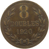 GUERNSEY 8 DOUBLES 1920 George V. (1910-1936) #s029 0311 - Guernesey