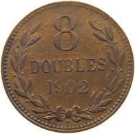 GUERNSEY 8 DOUBLES 1902 Edward VII., 1901 - 1910 #c060 0071 - Guernesey
