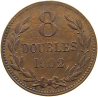 GUERNSEY 8 DOUBLES 1902 Edward VII., 1901 - 1910 #c060 0071 - Guernsey