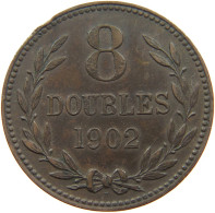 GUERNSEY 8 DOUBLES 1902 Edward VII., 1901 - 1910 #a041 0151 - Guernsey