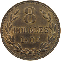 GUERNSEY 8 DOUBLES 1902  #c029 0019 - Guernesey